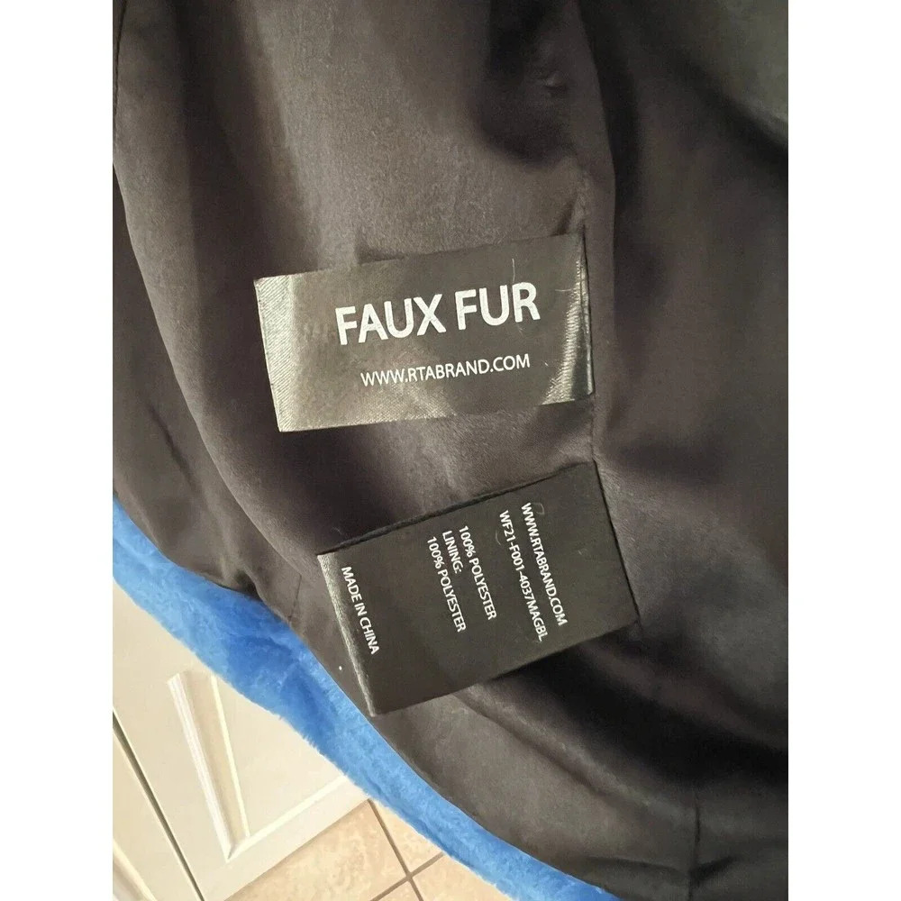 RtA‎ REESE JACKET MAGNETIC BLUE Oversized Size Medium NEW! MSRP $395 - Picture 8 of 10